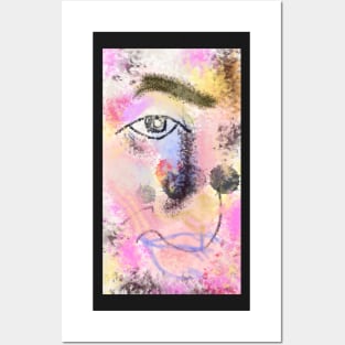 The Face Abstract Art Grafititee Design Posters and Art